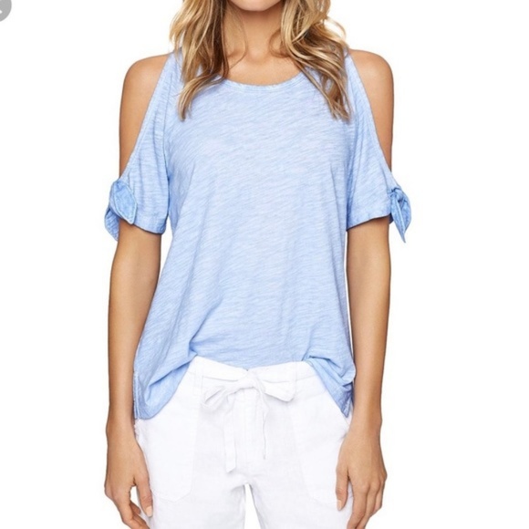 Sanctuary Tops - NWT Sanctuary Cold Shoulder Ice Blue Top Blue/XS
